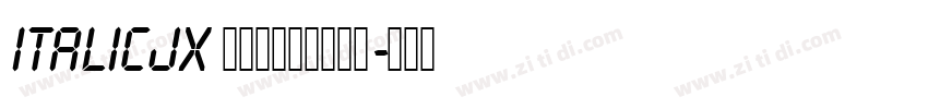 ItalicJX 意大利斜体小学英语字体转换